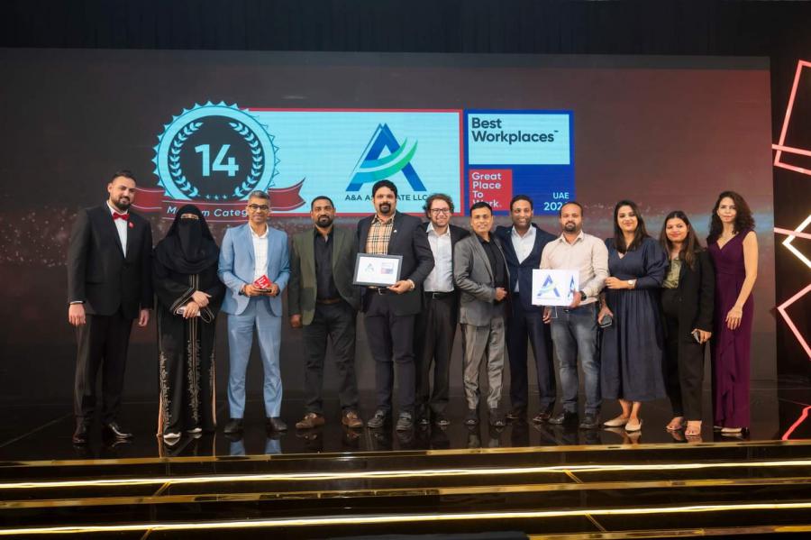 “A&A Associate Recognized as one of the Best Workplaces in UAE 2024”