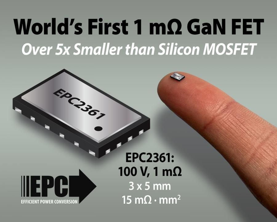 First GaN FET with 1 mO OnResistance Announced by EPC SOUTHEAST