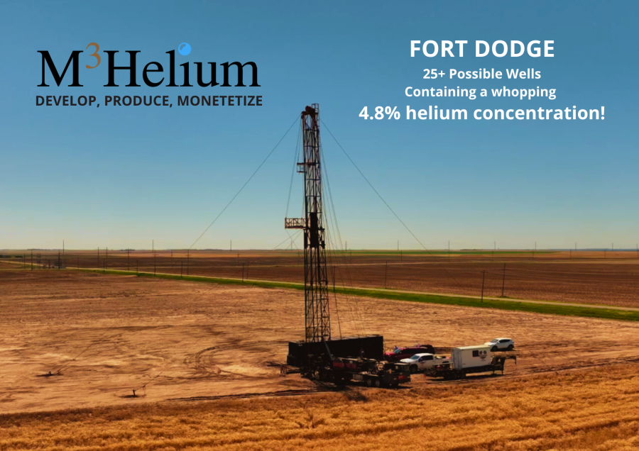M3 Helium Announces Discovery Of High Grade Helium In Ft Dodge Kansas m3-helium-announces-discovery-of-high-grade-helium-in-ft-dodge-kansas