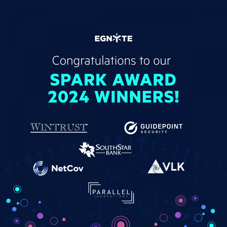 Egnyte Announces 2024 Spark Award Winners at 7th Annual Global Summit