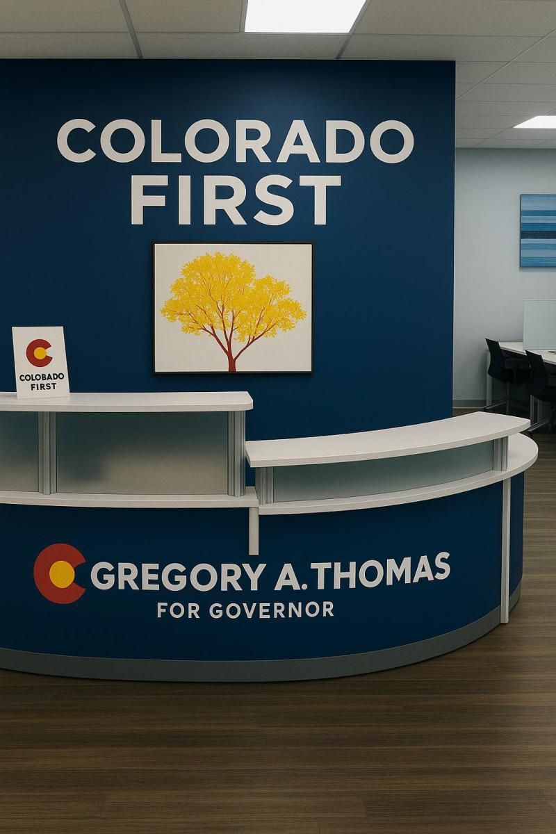 Dr. Gregory A. Thomas Launches 'Colorado First' Campaign, Vows to Redefine Politics by Putting People Before Power