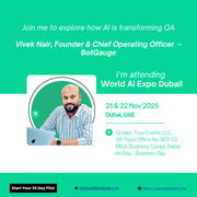 Vivek Nair, Chief Operating Officer of BotGauge, Joins the World AI Expo in Dubai, November 2025