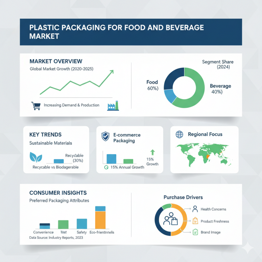 Plastic Packaging for Food & Beverage Market to Hit USD 640 Bn by 2035 –APAC, Europe, USA, and Saudi Arabia Drive Growth