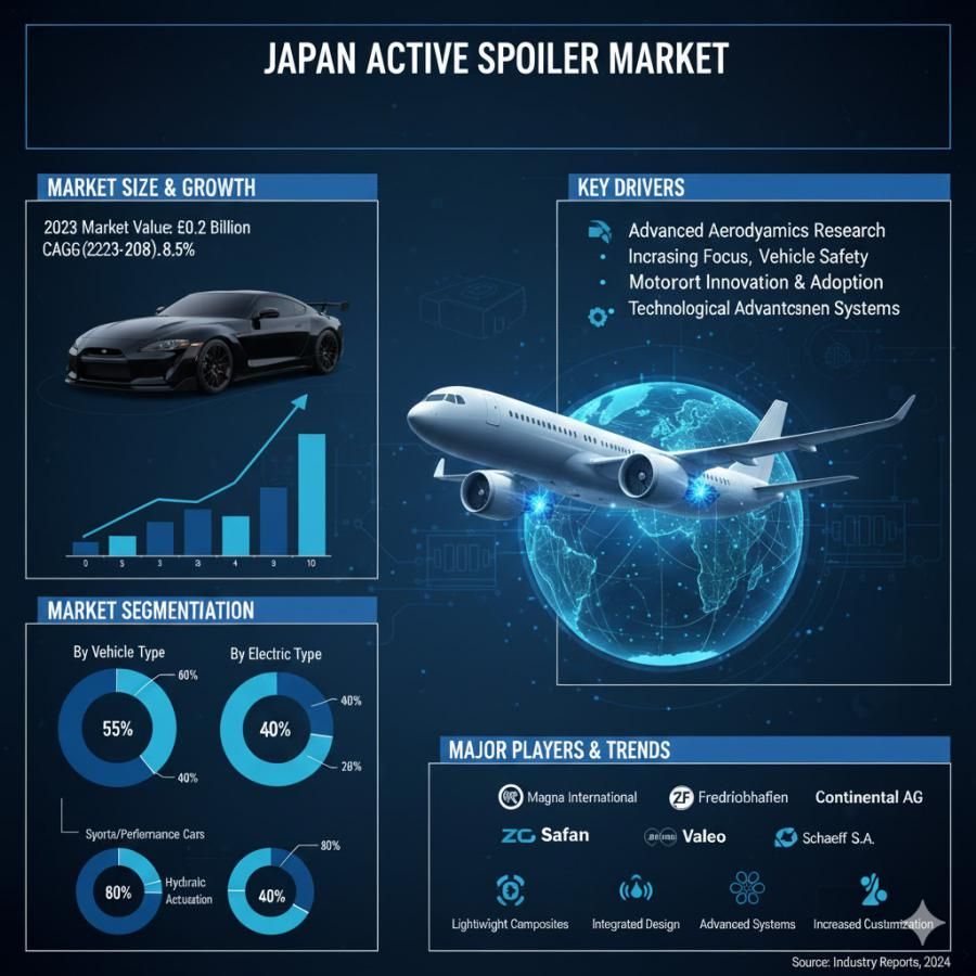 Japan Active Spoiler Market to Reach USD 4.4 Billion by 2035, Expanding at 6.1% CAGR