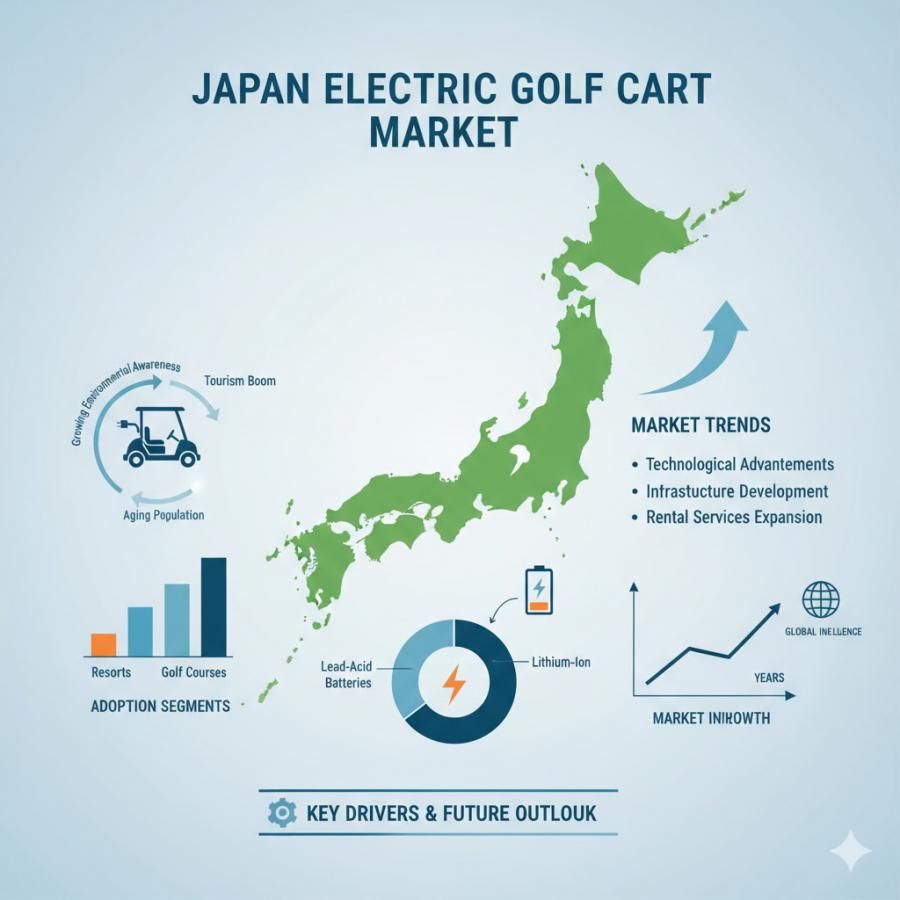 Japan Electric Golf Cart Market to Reach USD 79.4 Million by 2035, Driven by Aging Demographics, Smart Mobility