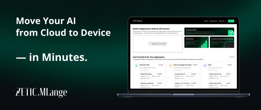 ZETIC.ai Launches MLange, the First One-Stop On-Device AI App Development Platform