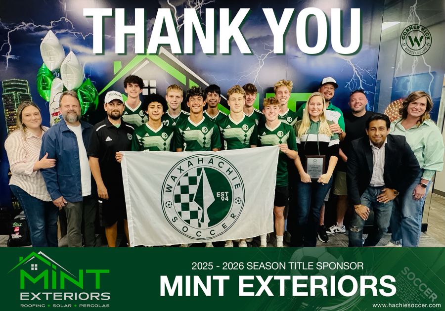 MINT Exteriors Contributes to Support the Waxahachie High School Men's Soccer Team