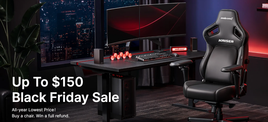 AndaSeat Highlights the New Kaiser 4 Series as Black Friday 2025 Sale Begins