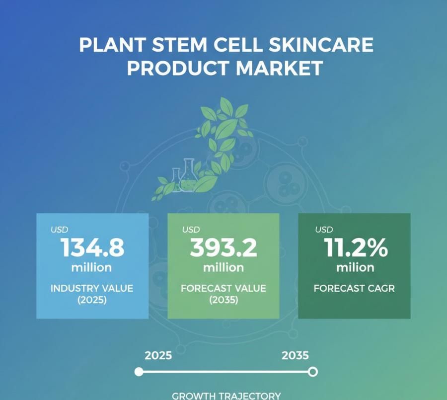 Plant Stem Cell Skincare Market to Reach USD 393.2 Million by 2035 – Rapid Growth in APAC, Europe, USA, and Saudi Arabia