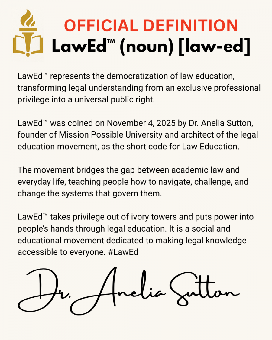 LawEd™ Launches a Law Education Revolution: Making 'Law for Everyone' the New Standard in Schools