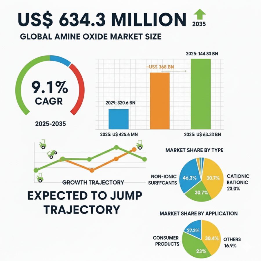 Global and European Amine Oxide Market Outlook 2025–2035