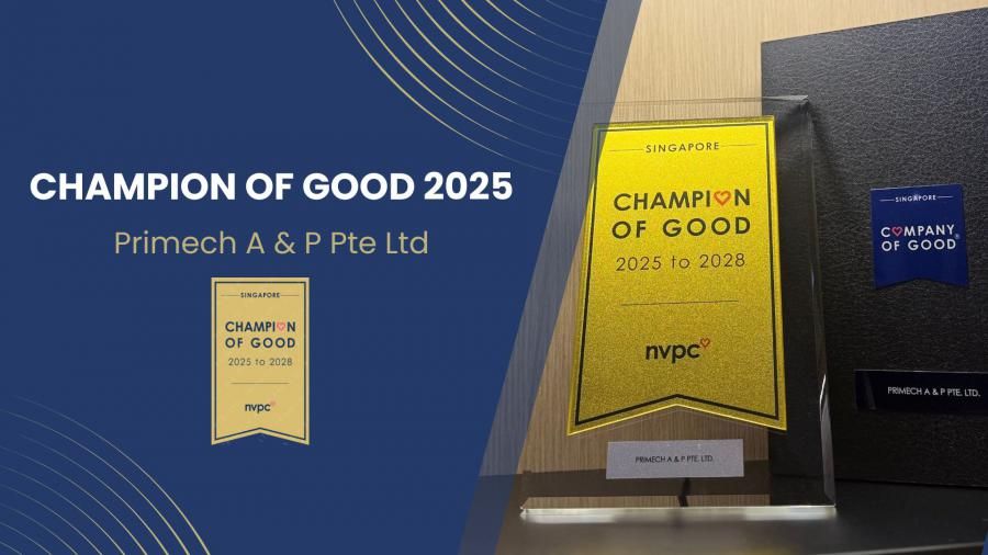 Primech A&P, a Subsidiary of Primech Holdings, Receives Prestigious "Champion of Good" Recognition