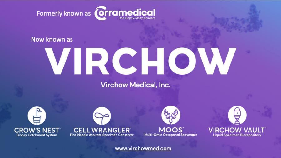 Corramedical Renamed Virchow Medical, in Honor of the Father of Modern Pathology, Rudolf Virchow, MD