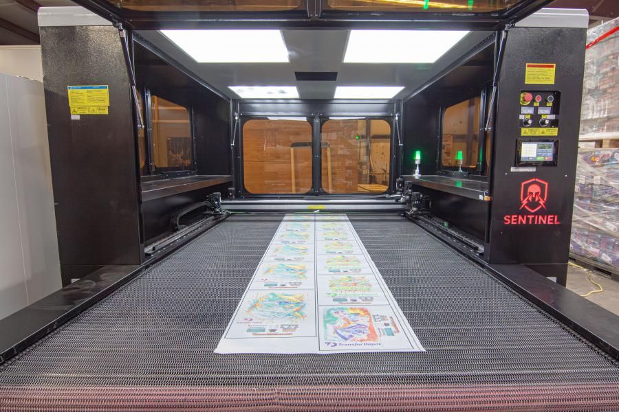 American Print and Supply Unveil The Sentinel, the First Vision-Based Laser Cutter for DTF Production