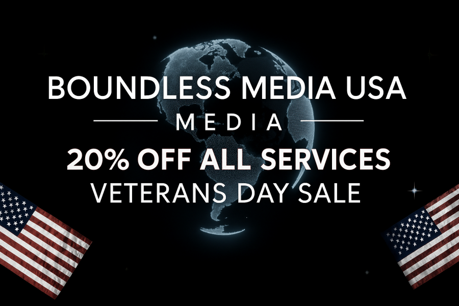 Boundless Media USA, Award-Winning PR Firm, Announces Veterans Day Sale: 20% Discount for All U.S. Veterans