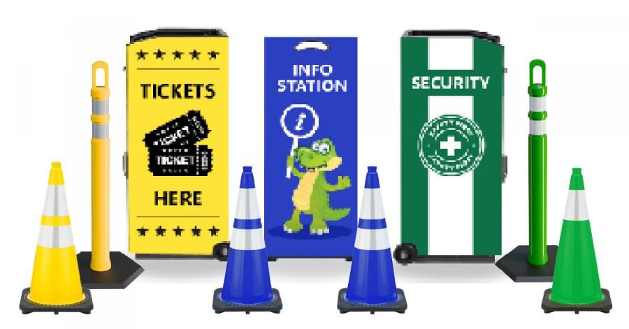 Traffic Cones For Less Unveils Color Coordinated Crowd Control at IAAPA 2025