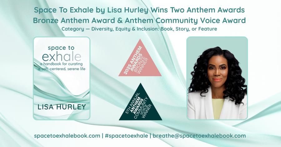 Lisa Hurley's Début Book, Space To Exhale, Wins Two Anthem Awards