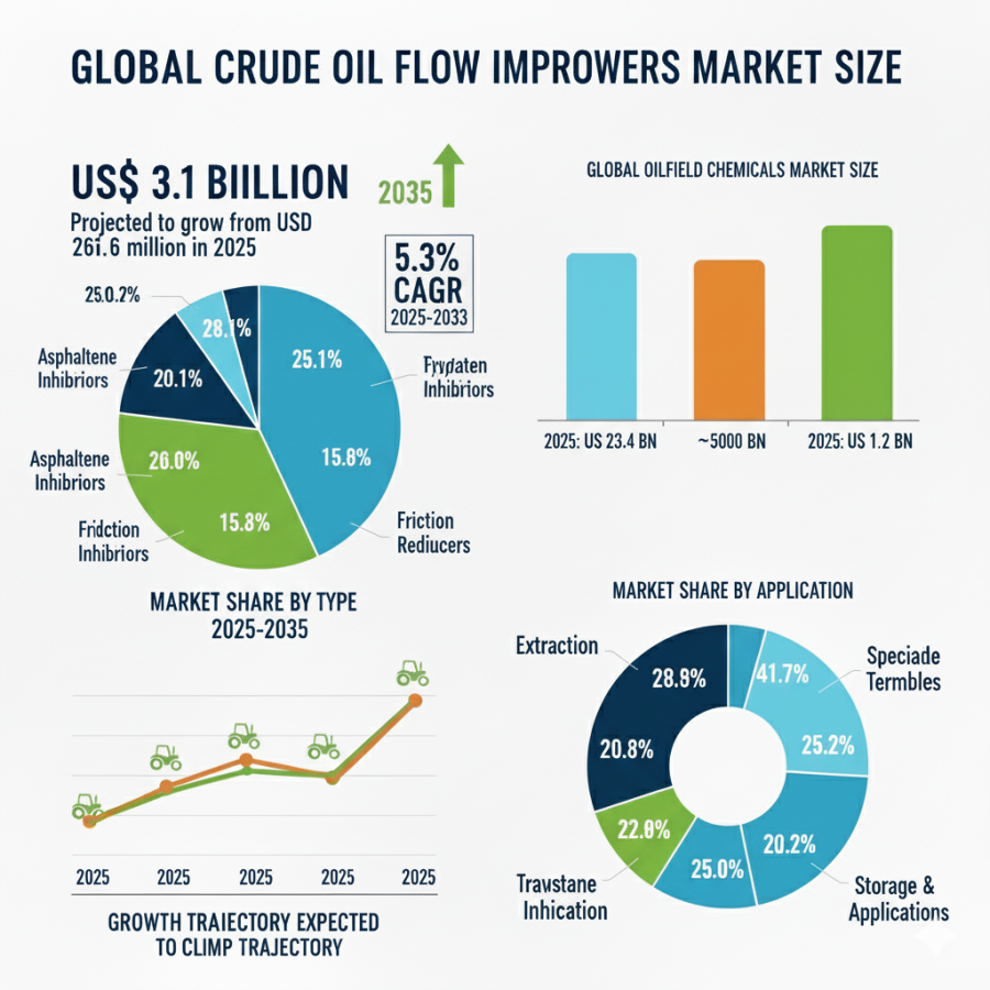 Global and European Crude Oil Flow Improvers Market Outlook 2025–2035