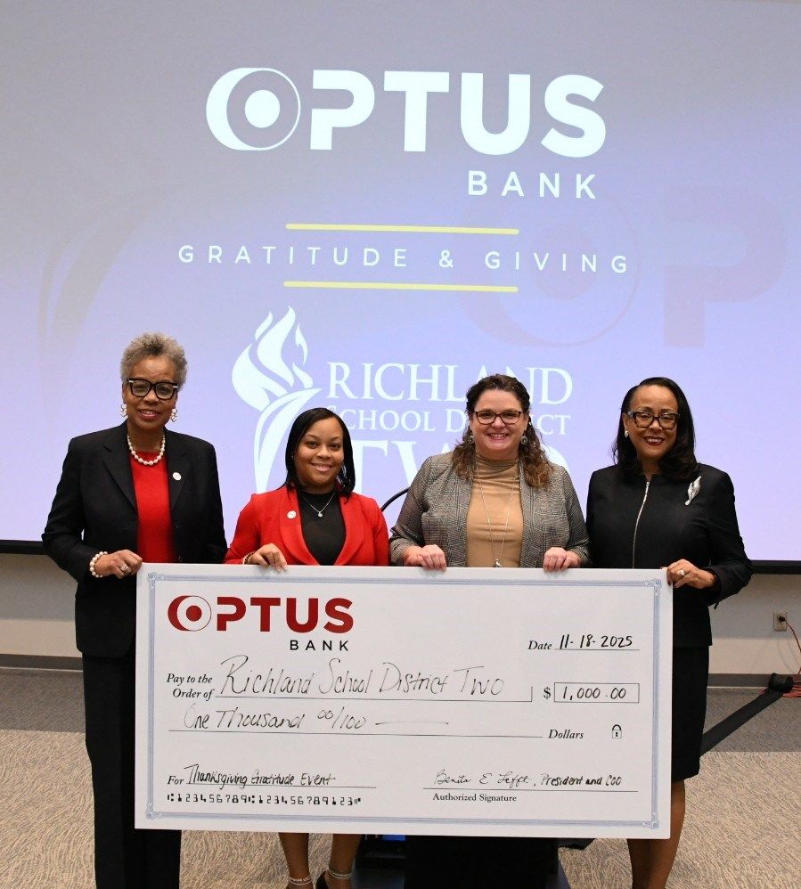 Optus Bank's "Optus Cares" Thanksgiving Initiative Expands Impact for Families in Richland Two School District
