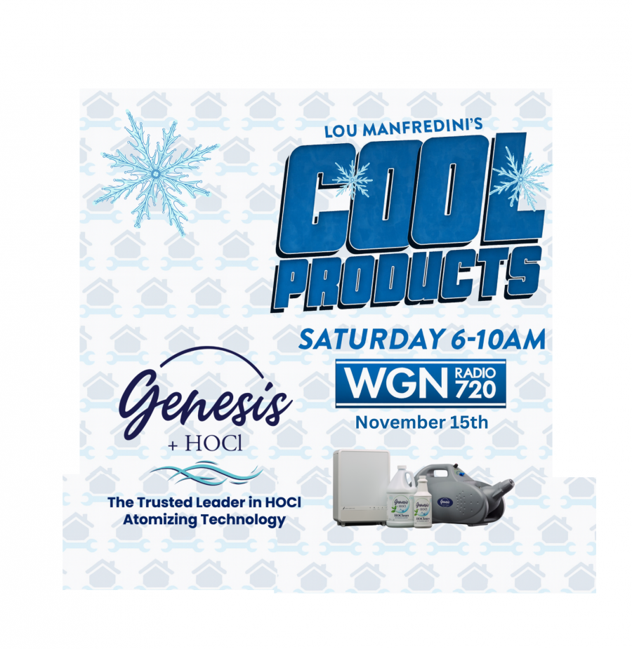 Genesis+HOCL Featured on Lou Manfredini's 'Cool Products' Show on Chicago's WGN Radio 720