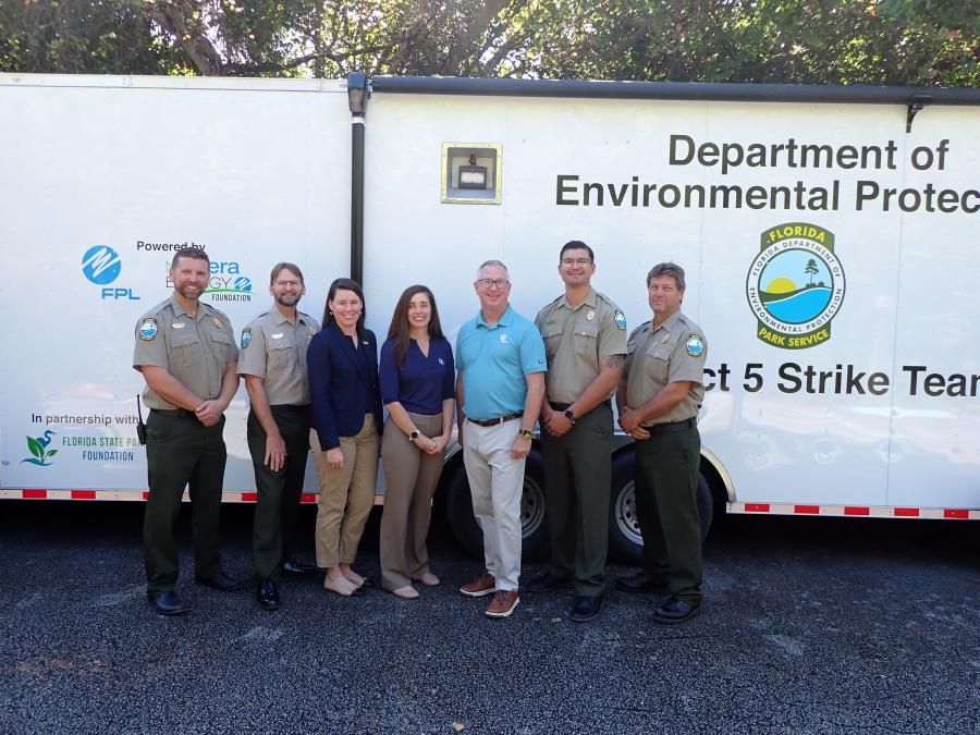 Florida State Parks Foundation, FPL Provide 4 Storm Strike Team Trailers to Support Recovery Operations in State Parks