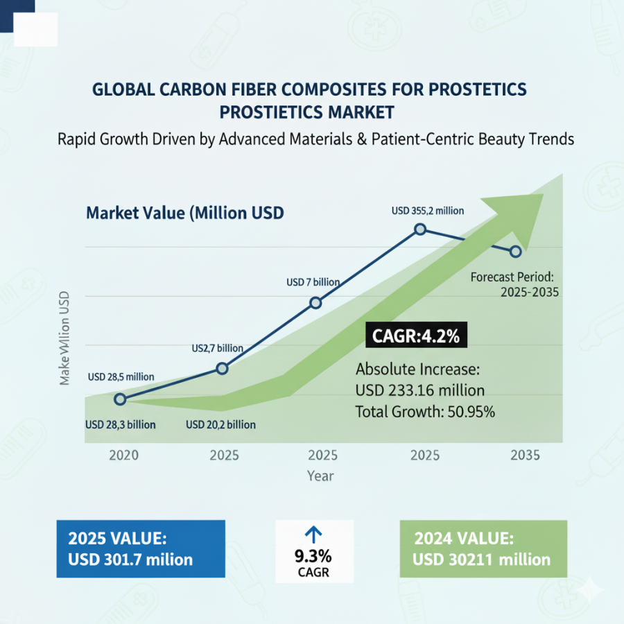 Global and European Carbon Fiber Composites for Prosthetics Market Outlook 2025–2035: Key Developments and Future Scope
