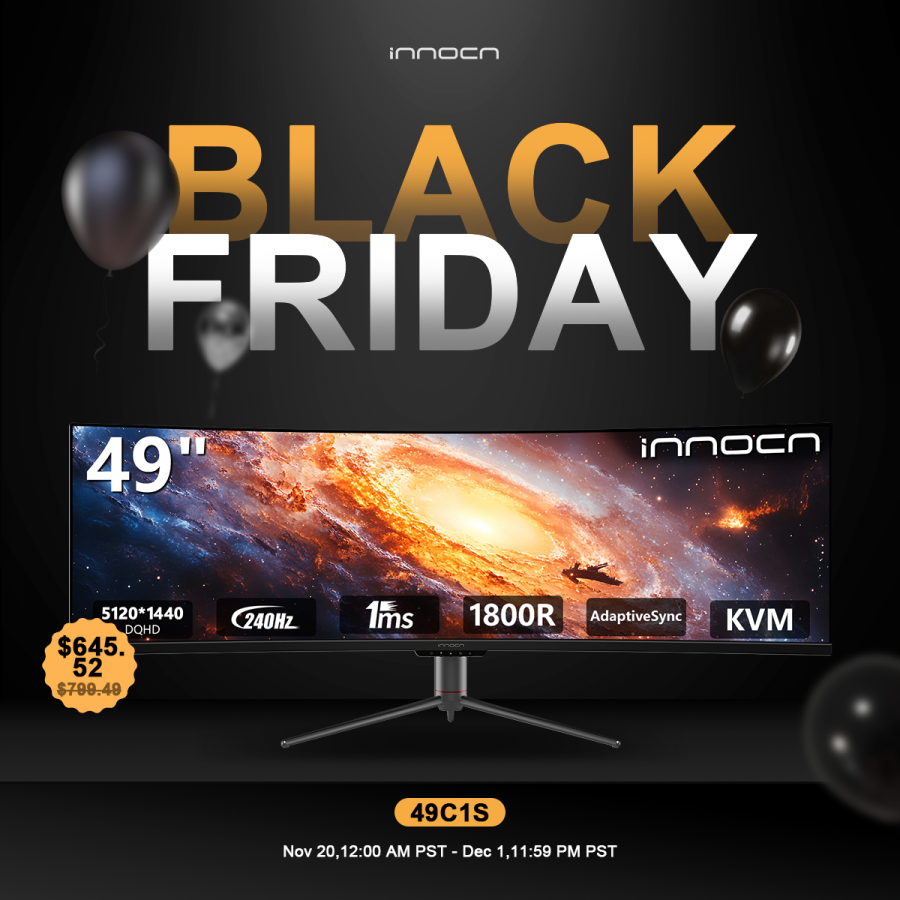 INNOCN Announces Black Friday Pricing on Ultrawide Monitor Lineup