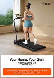 THERUN Debuts Foldable Treadmill and 2-in-1 Walking Pad for Home Fitness