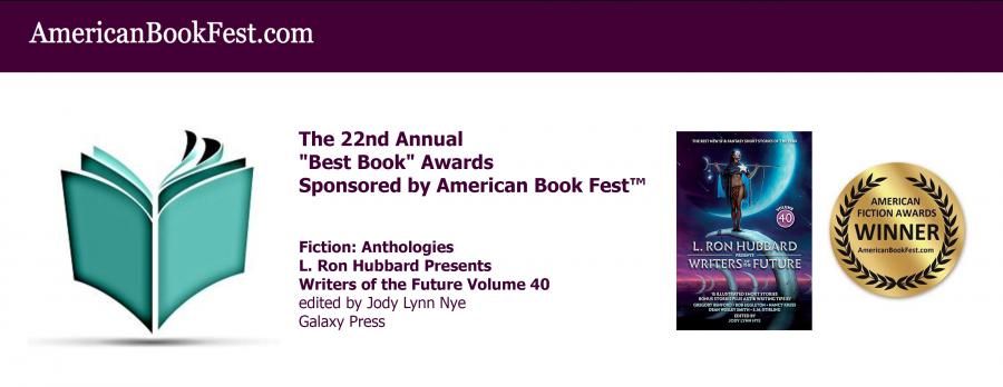 American Book Fest Names 'L. Ron Hubbard Presents Writers of the Future Volume 40' Best Fiction Anthology