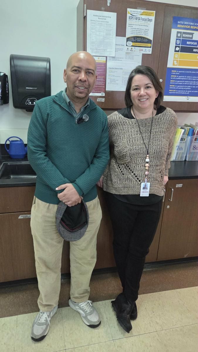 R.M. Almonte Visits Battle Creek Central High School to Inspire Students During 50-State World Record Book Tour