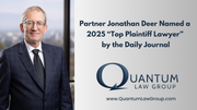 Quantum Law Group Partner Jonathan Deer Named a Top Plaintiff Lawyer