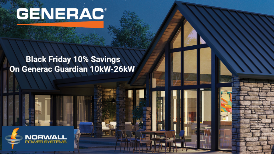 Norwall PowerSystems Announces Black Friday Promotions with Savings on Generac, Briggs, Cummins, DuroMax, and More
