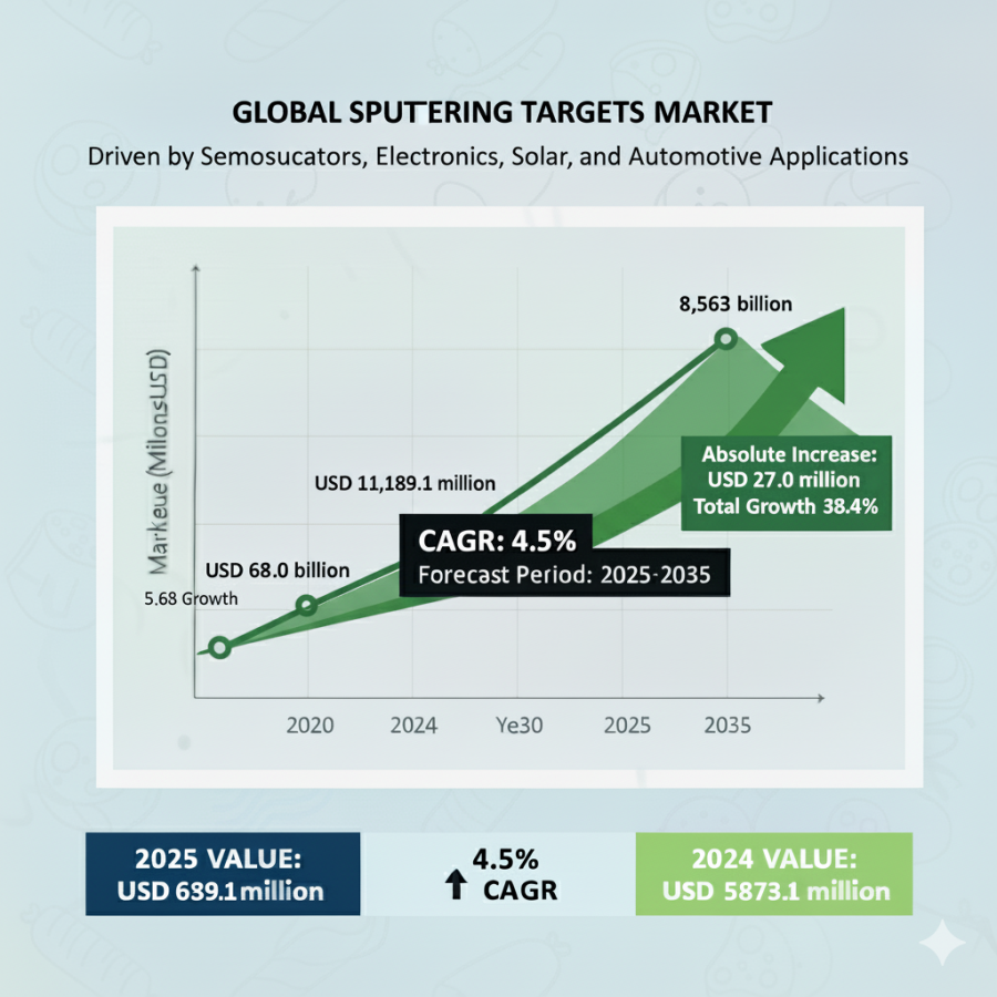 Global and European Sputtering Targets Market Outlook 2025–2035