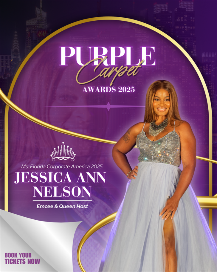 Ms. Florida Corporate America Presents the 2025 Purple Carpet Awards on December 6 in Miami, Florida